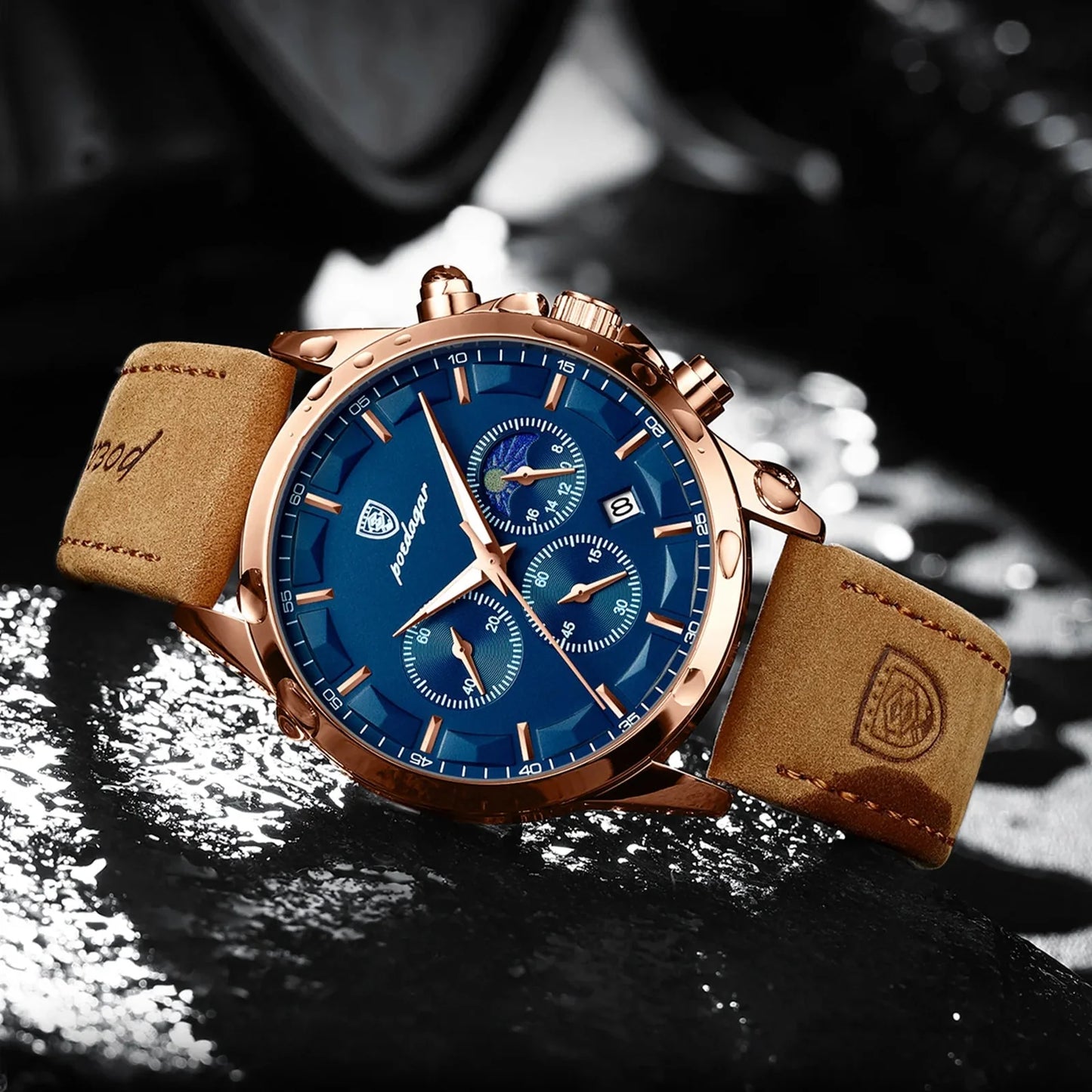 Relógio Masculino com Pulseira de Couro P. Changretta