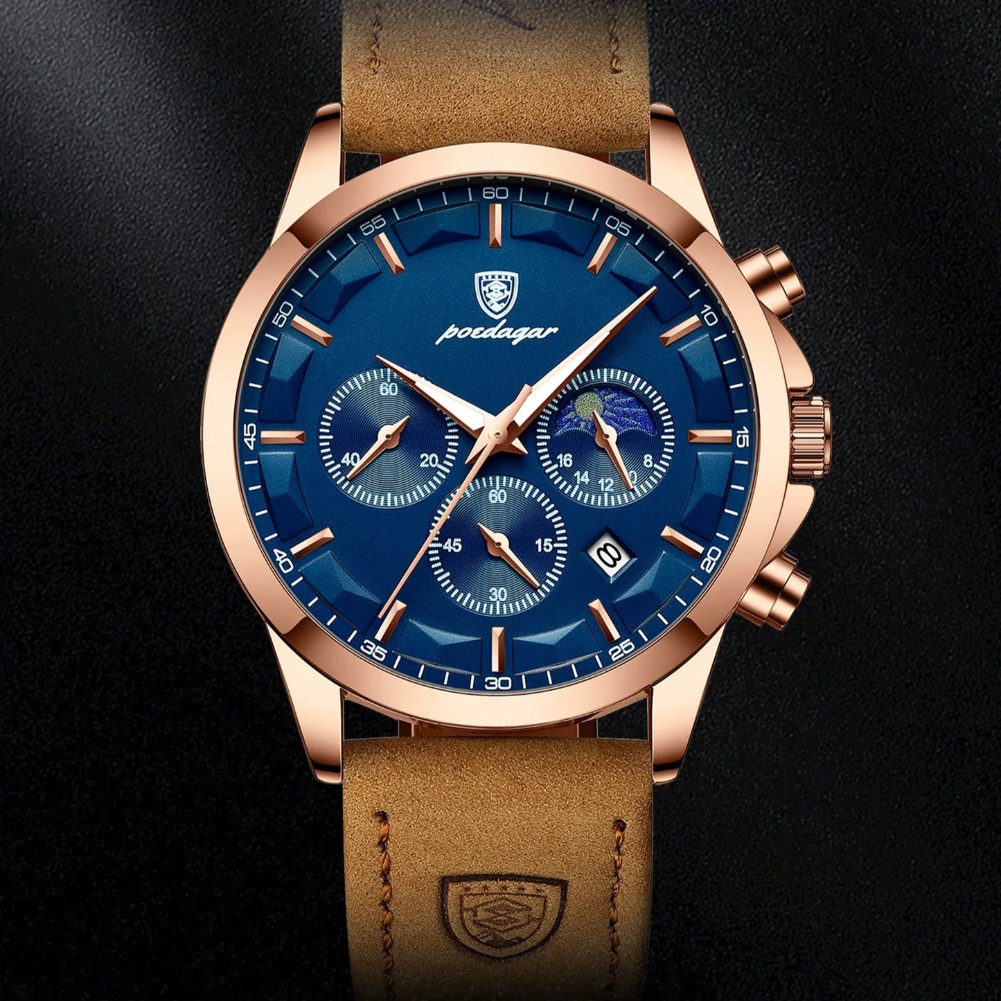 Relógio Masculino com Pulseira de Couro P. Changretta
