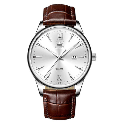 Relógio Masculino com Pulseira de Couro Dellon