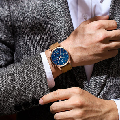Relógio Masculino com Pulseira de Couro P. Changretta