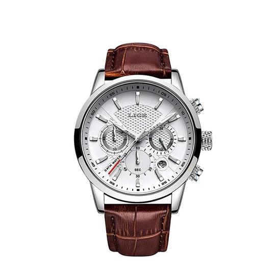 Relógio Masculino com Pulseira de Couro L. Ragnar