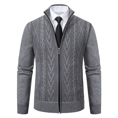 Casaco Masculino de Tricô com Forro em Cashmere – Outono/Inverno